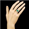 Image 4 : 18K Gold 2.80ct Emerald & 1.00ctw Diamond Ring