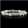 Image 2 : 18K White Gold 5.66ctw Fancy Color Diamond Bracele