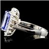 Image 3 : 14K Gold 3.47ct Tanzanite & 0.64ctw Diamond Ring
