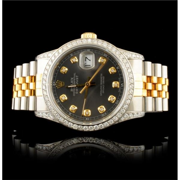 Rolex DateJust 1.50ctw Diamond 36MM Wristwatch