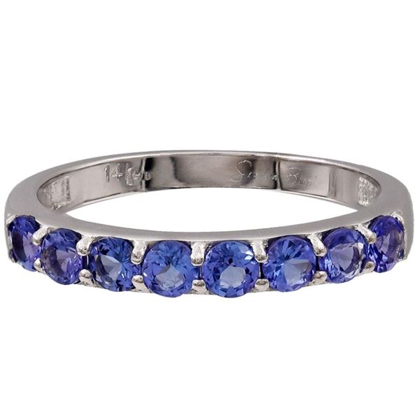 14k White Gold 0.85ct Tanzanite Ring