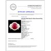 Image 5 : 14K Gold 5.00ct Ruby & 1.03ctw Diamond Ring