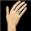 Image 4 : 18K Gold 1.63ct Emerald & 0.98ctw Diamond Ring