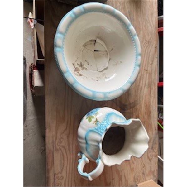 pitcher and bowl
