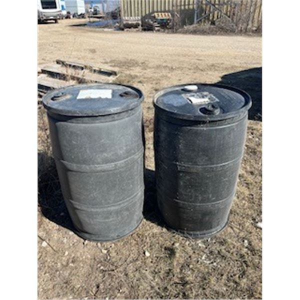 45 gallon plastic barrels - one money