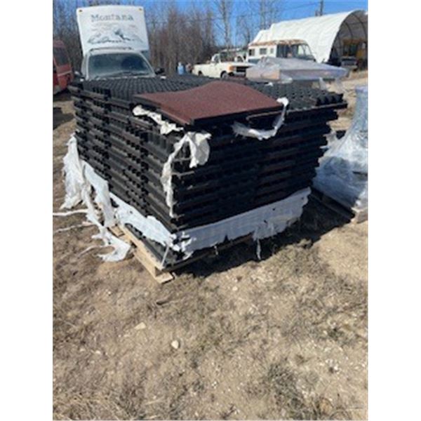 pallet of playground matting