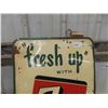 Image 2 : 7Up Fresh Up Metal Sign 19" x 27" 