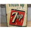 Image 3 : 7Up Fresh Up Metal Sign 19" x 27" 