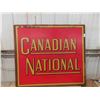 Image 1 : Canadian National Sign ( Masonite) 42" x 48" 