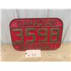 Image 1 : Canadian National Brass Train Plate Number - Vintage 11" x 17" 