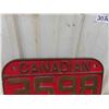 Image 2 : Canadian National Brass Train Plate Number - Vintage 11" x 17" 