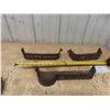 Image 1 : 3 Cast Implement Tool Boxes ; Hapgood, Collins, Gale - Longest is 14" 