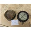 Image 1 : 2 Vintage Steam Pressure Gauge 6.5" wide