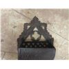 Image 2 : Cast Wall Mount Metal Match Holder 4"x 8" 