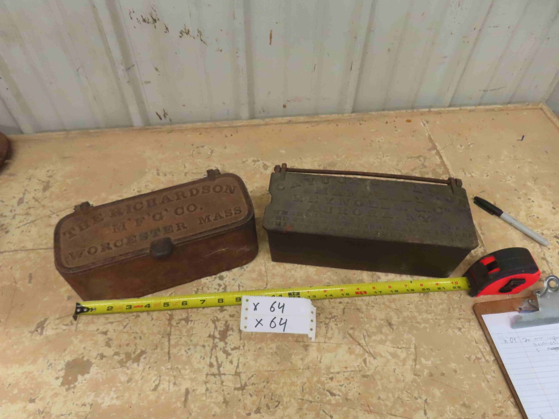 2 Cast Implement Tool Boxes ; Richardson + Reynolds + Co. - McSherry ...