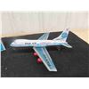 Image 2 : T.T Made in Japan Tin Friction Bowing 747 Jet with Box 8"x 9.5" 