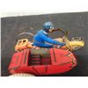 Image 8 : Tin Wind Up Motorcycle with Side Car + Driver Made in France 3.5" x 4.5" x 6.5"