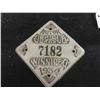 Image 2 : 1934 Winnipeg Motor Vehicle Tax Tag 3" x 3" 