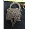 Image 2 : Keen Kutter Brass Padlock with 2 Keys