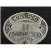 Image 2 : 1935 Winnipeg Vehicle Tax Tag 3" x 4" 