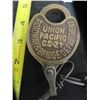 Image 2 : Union Pacific Brass Padlock + Key