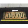 Image 1 : 1918 Conn. License Plate 5.5" x 16"