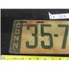 Image 2 : 1918 Conn. License Plate 5.5" x 16"