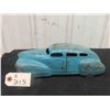 Image 1 : Vintage Pressed Metal Car -  no makers markings, has Wooden Wheels 4" x 4.5" x 10" 