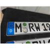 Image 2 : 2 License Plates ; 4.5" x 20"  - foreign