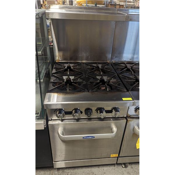BAILIFF ATOSA COOKRITE GAS 4-BURNER RANGE W/ SINGLE OVEN
