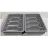 LOT OF 2 NEW JIWINS 4 COMPARTMENT CUTLERY BINS