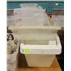 Image 1 : LOT OF 6 ASSORTED INGREDIENT BINS AND FOOD STORAGE