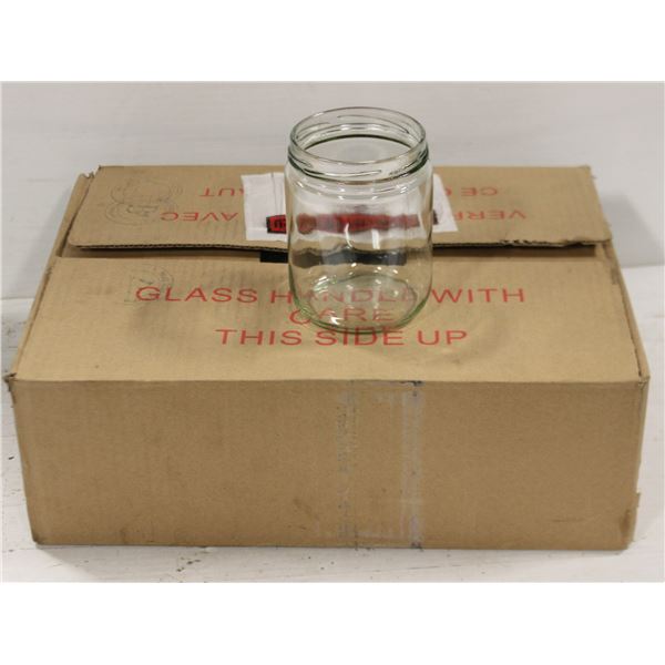 CASE OF 12 - 500ML MASON JARS