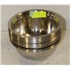 Image 1 : 21 SMALL STAINLESS STEEL MIXING BOWLS