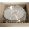 Image 1 : CASE OF 8 NEW REDWARE 10" ALUMINUM STOCK POT LIDS