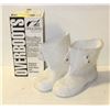 ON GUARD WHITE RUBBER OVERBOOTS SIZE MEDIUM