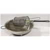 3PC ASST'D STAINLESS KITCHEN UTENSILS; COLANDER/