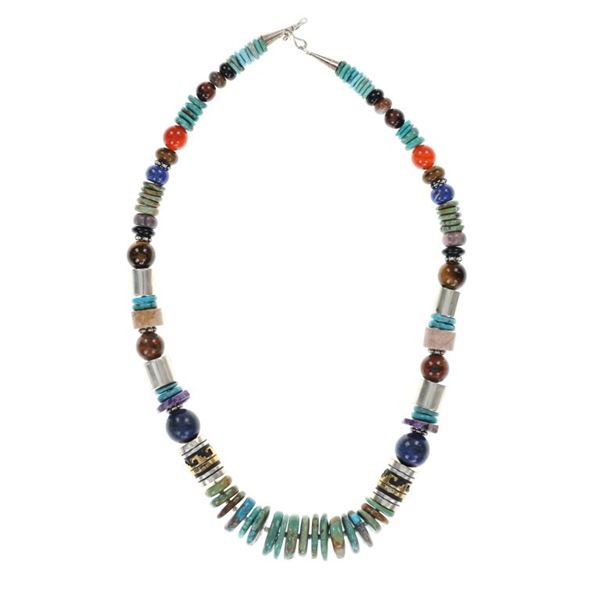 Navajo Tommy & Rose Singer Royston Silver Necklace