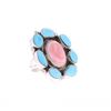 Image 1 : Navajo B Tsosie Silver Turquoise & Pink Conch Ring