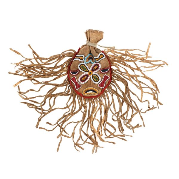 Blackfeet Beaded Hide Medicine Pouch Bag