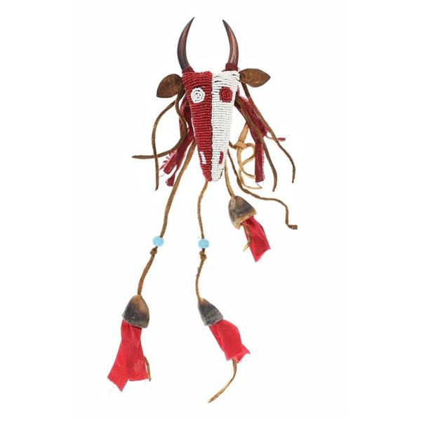 Lakota Sioux Buffalo Medicine Beaded Fetish Charm