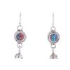 Image 6 : Navajo R. Sam Silver Mojave Turquoise Earrings