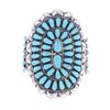 Image 1 : Navajo Jane Popovitch Silver Turquoise Bracelet