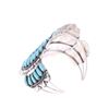Image 4 : Navajo Jane Popovitch Silver Turquoise Bracelet