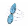 Image 1 : Navajo B Tsosie Sterling Silver Turquoise Bracelet
