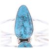 Image 7 : Navajo B Tsosie Sterling Silver Turquoise Bracelet
