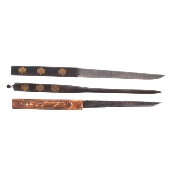 Japanese Kozuka & Kogai Katana Saya Knives