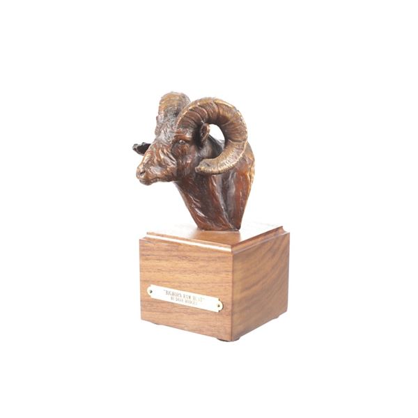 "Bighorn Ram Bust" Bronze By Dave Hodges
