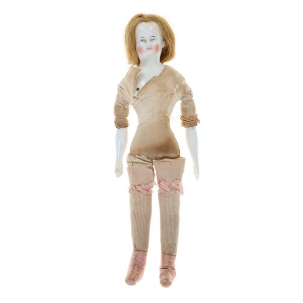 French Vanity Child's Porcelain Doll c. 1890-1910