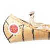 Image 9 : Lewis & Clark Life-Like Birch Wood Canoe Display